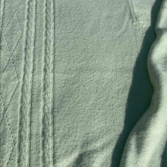 Vintage Traditions Fleece Top – Size Large | Light Green | Cozy Girl Aesthetic - Picture 4 of 7